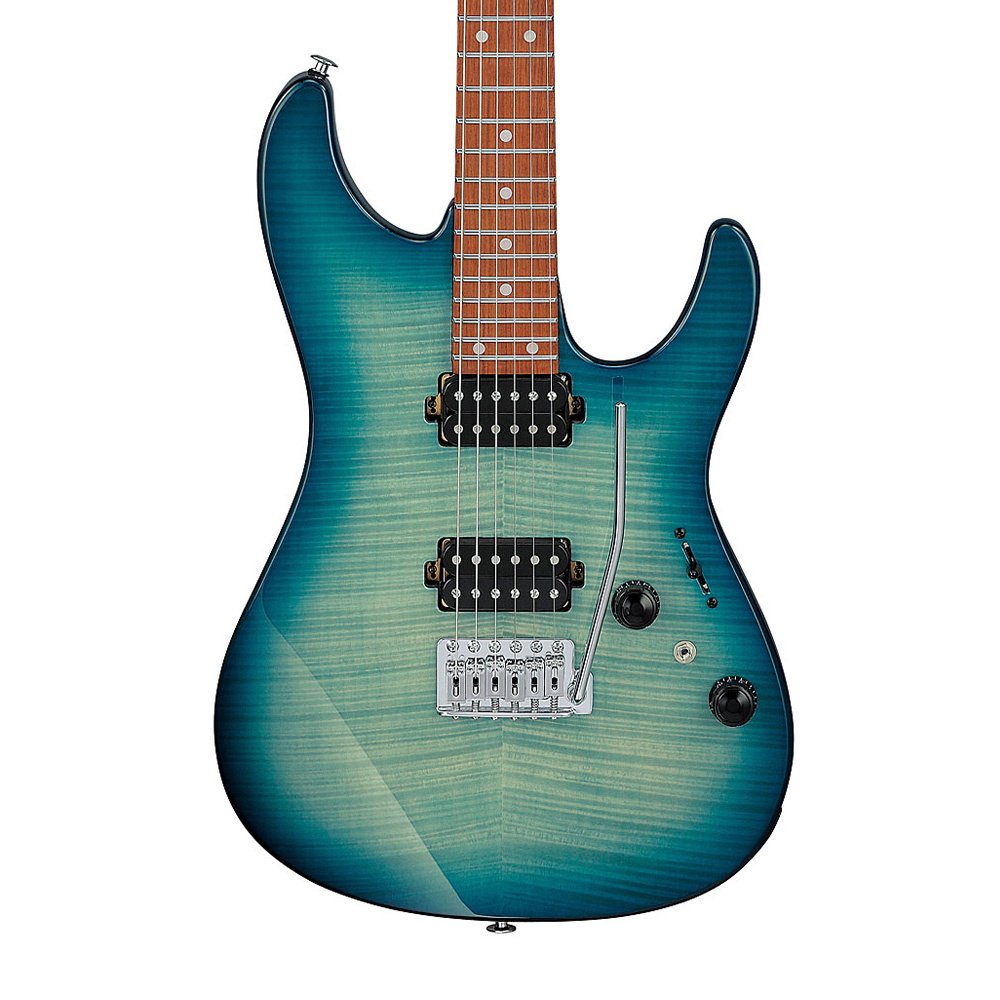 その他 A-Z:[S] 1/7 Ibanez AZ24S1F-TXB Transparent Turquoise Burst Elektro Gitar
